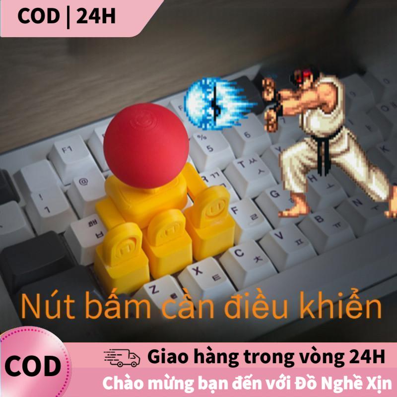 Cần điều khiển bàn phím, 3D đỏ, 4 hướng di chuyển, trải nghiệm máy xèng