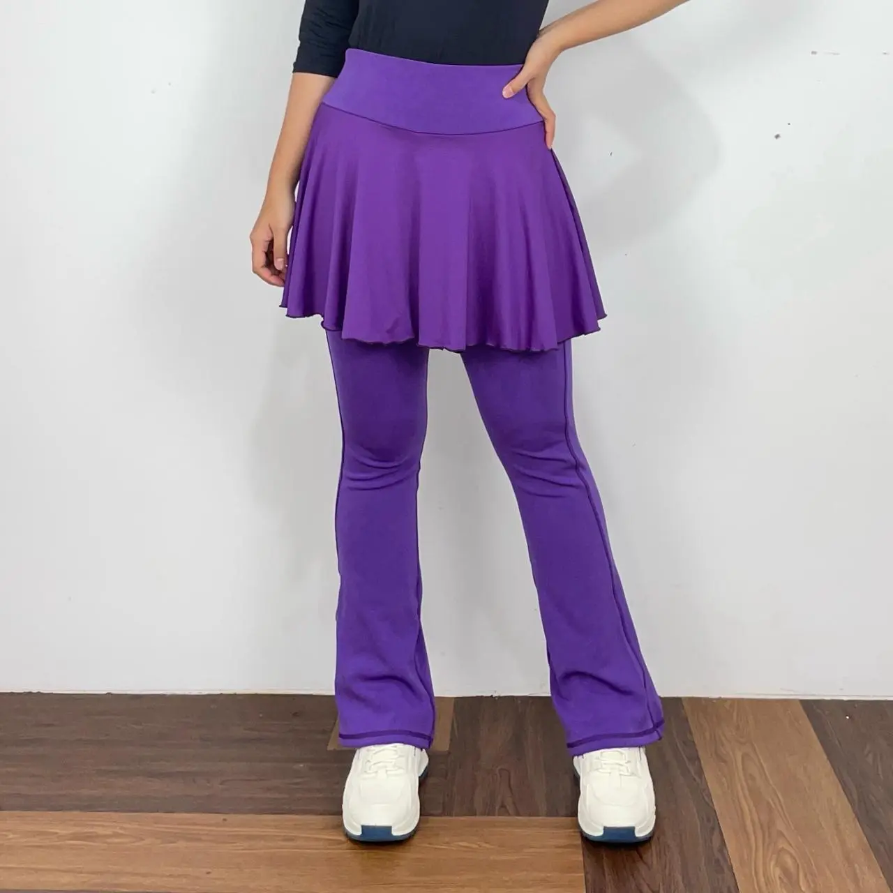 LAGA Celana Rok Olahraga Running Sport Legging Rok Cutbray Legging Yoga Pilates Cutbray Muslim Panjang Polos Sport
