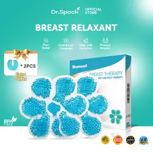 Dr.Spock Breast Relaxant Kompres Relaksasi isi 2 pcs BPA-Free & Bisa Kompres Dingin & Hangat untuk Ibu Hamil & Menyusui HCA01