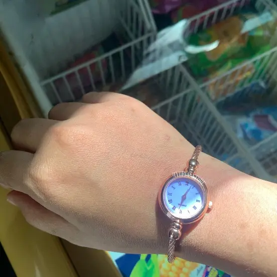 Jam tangan Rantai Analog Wanita Kecil Model Gelang Anak Remaja 1