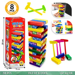 Mainan Edukasi Unoo Pile Stacko Balok Susun Permainan Games