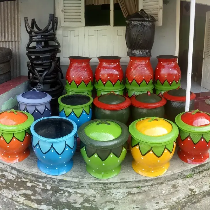 Tempat Sampah Besar Tahan Lama Anti Tikus dengan tutup dengan tutup