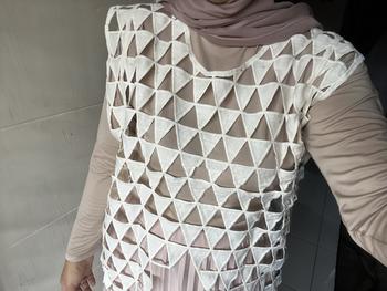 Product Review of Vest Bordir Riana Vest Fashion Wanita - Outer Vest Hijab Casual Office look from A**i 0