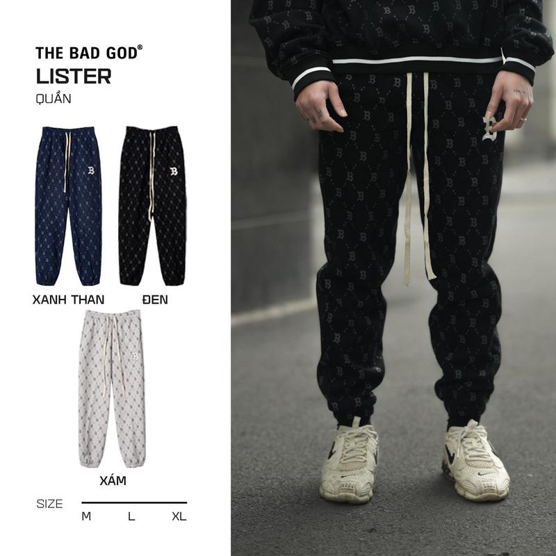  Quần nỉ The Bad God Lister Monogram Signature Menswear 
