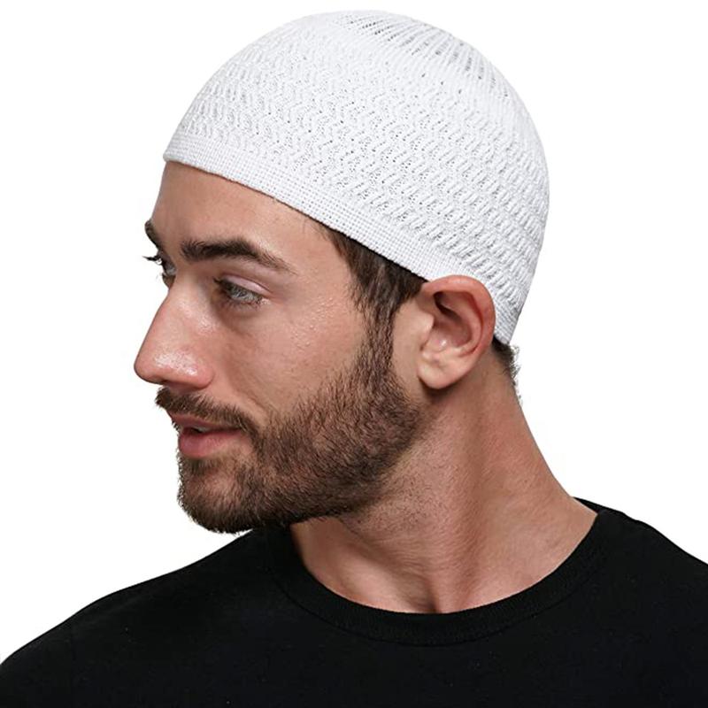 Product Introduction of [Feeling Youth] 1pc Unisex Warm Hat Knitted Hats Men's and Women's Wave Jacquard Neutral Dome Wrap Head Cap 13