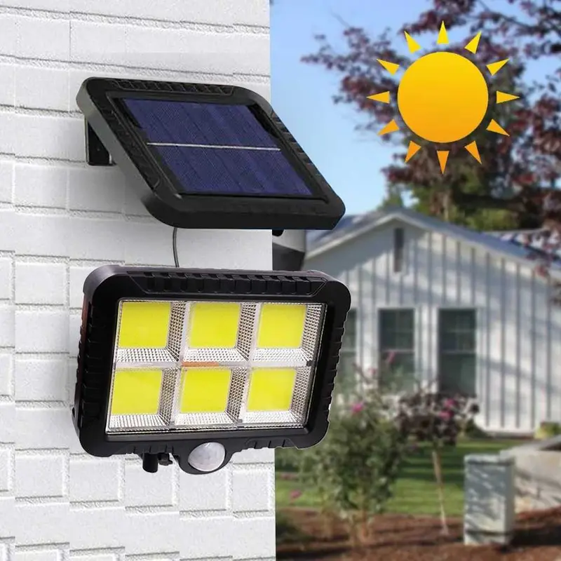 ZOYJITU Lampu Dinding Solar Sensor PIR Waterproof Cool White COB - SL-F120 2