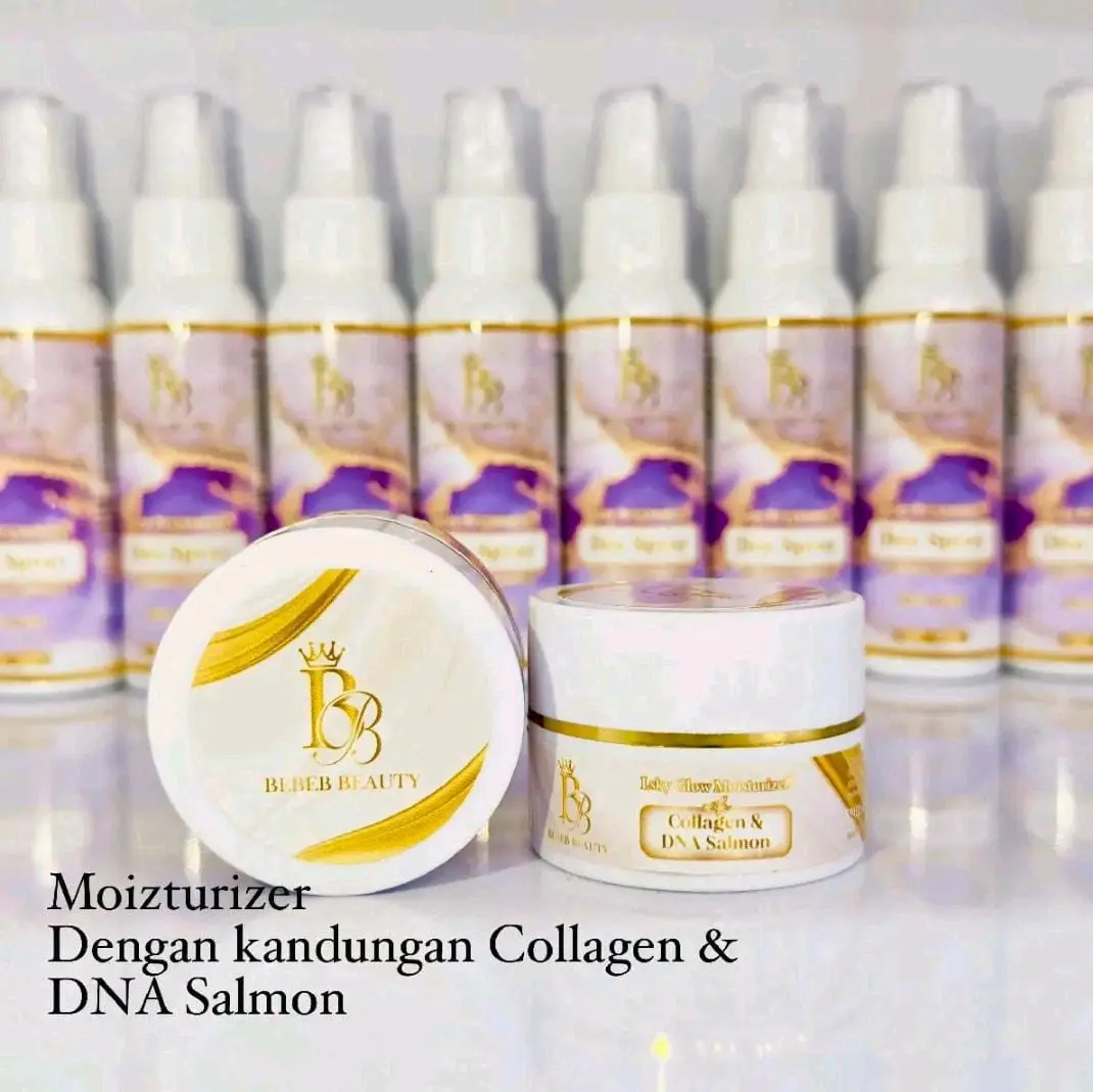 BEBEB BEAUTY MOISTURIZER WITH COLLAGEN & DNA SALMON MEMAKSIMALKAN HASIL SKINCARE MENYEHATKAN WAJAH