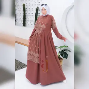 melatii maxi, gamis brokat sapto high quality, OOTD brokat terbaru, gamis brokat best seller