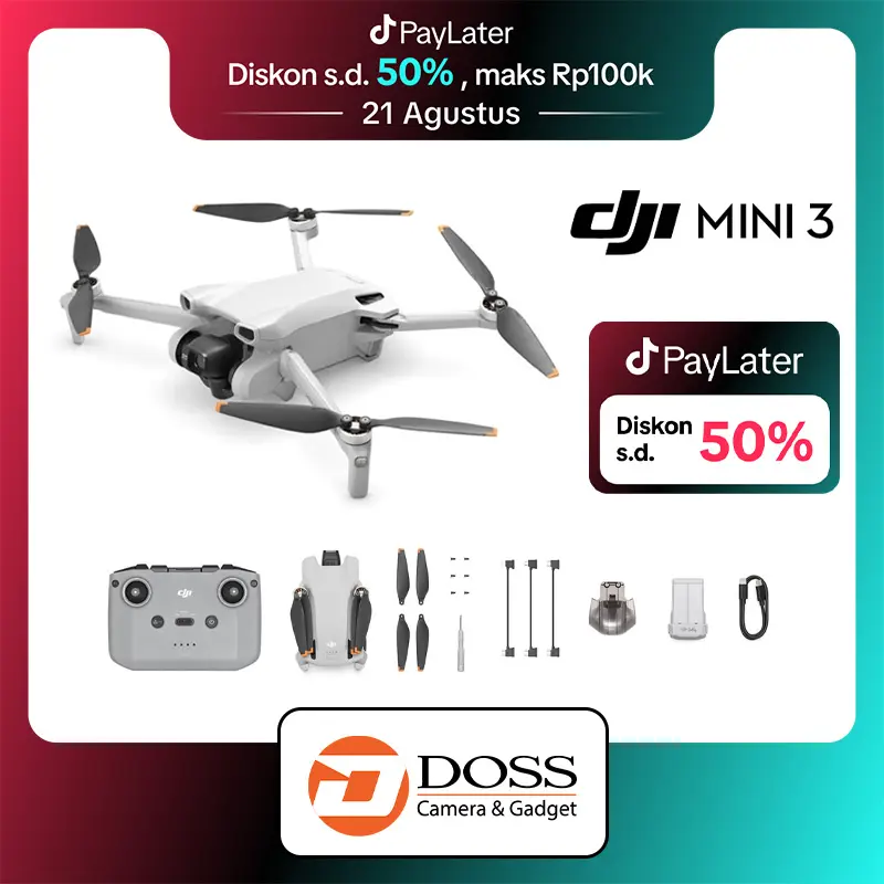 DJI Mini 3 Drone Basic Garansi Resmi 0