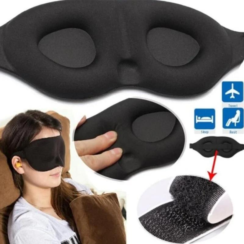 Topeng Mata Tidur, 3D, Bantuan Rehat Perjalanan, Tampalan Penutup Mata, Topeng Tidur Lembut, Penutup Mata, Pengurut Relaksasi Mata 0