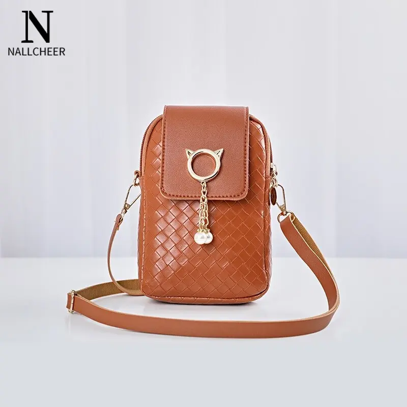Beg silang untuk telefon bimbit, beg fesyen wanita, dompet Korea, beg silang satu bahu untuk wanita
