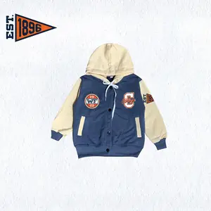 Jaket Baseball Varsity Hoodie Anak Design WF 23 1 - 6 Tahun