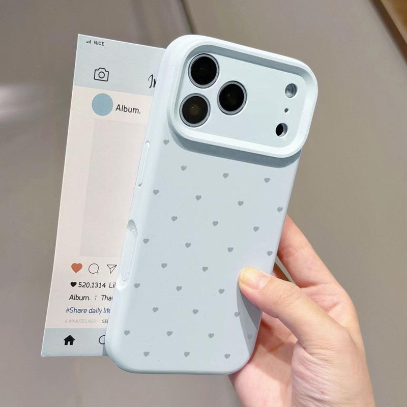 Ốp lưng silicone đơn giản, nhỏ gọn mang hơi hướng yêu thương, dành cho iPhone 18 Pro Max/17/16 Pro Max/15/14/13/12 Pro/11, chống rơi.