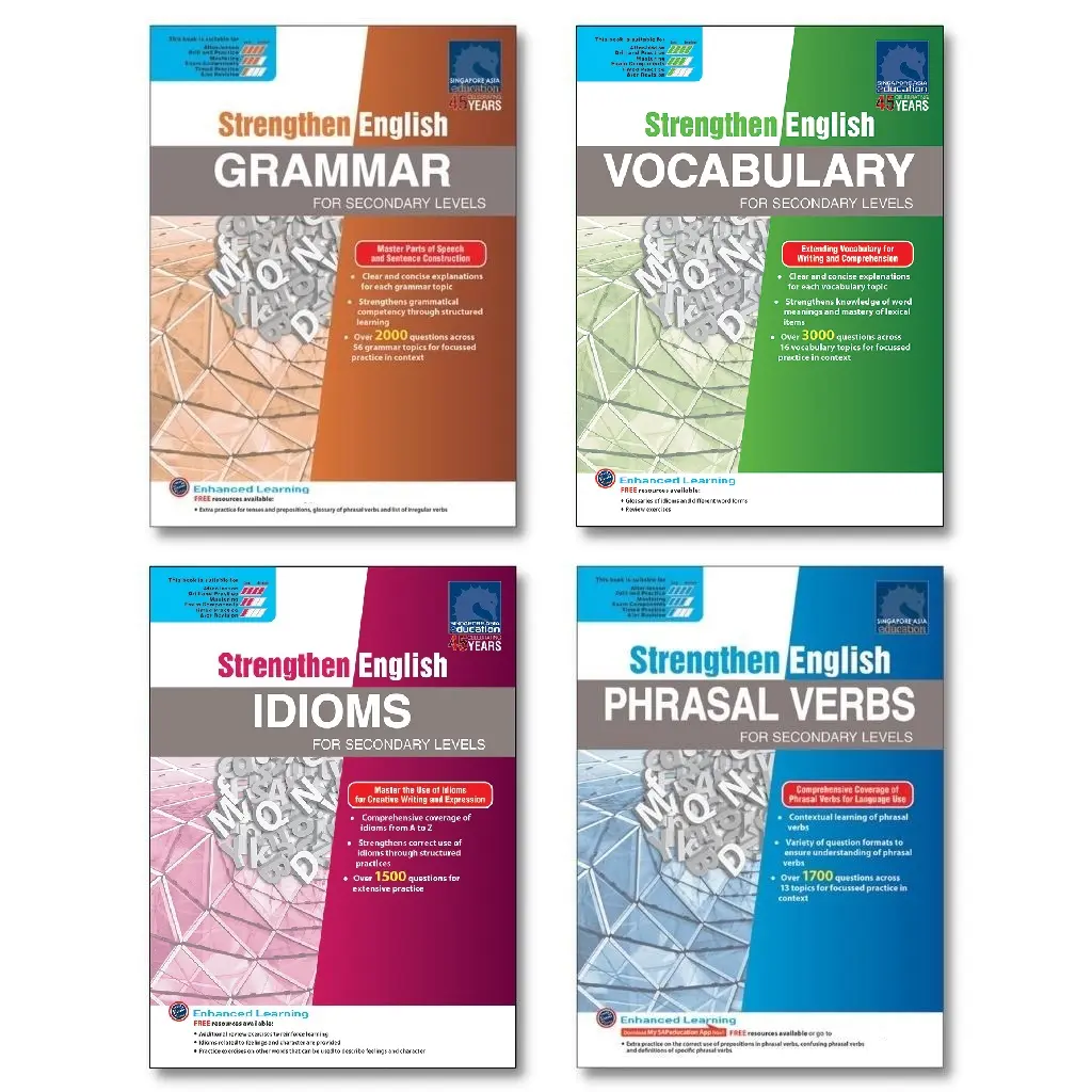 Strengthen English Series for Secondary Level | Skill-based | Secondary English School Assessment Books - SAP