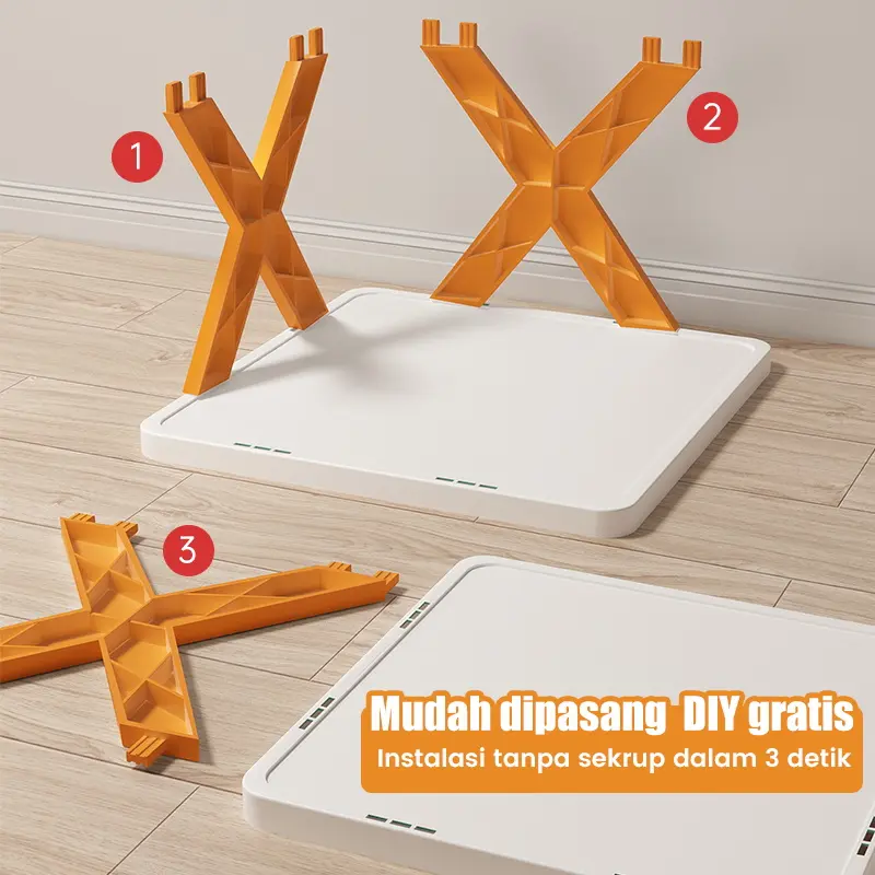 Kitchenz Rak sepatu 9 Susun-26cmx24cmx130cm Rak sepatu plastik X  Rak sepatu aesthetic Rak sepatu susun Rak sandal 6
