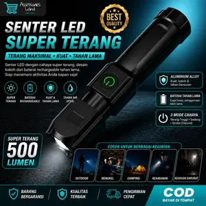 SENTER LED MINI 36W | BISA ZOOM BISA DI CAS | CAHAYA TERANG TAHAN LAMA
