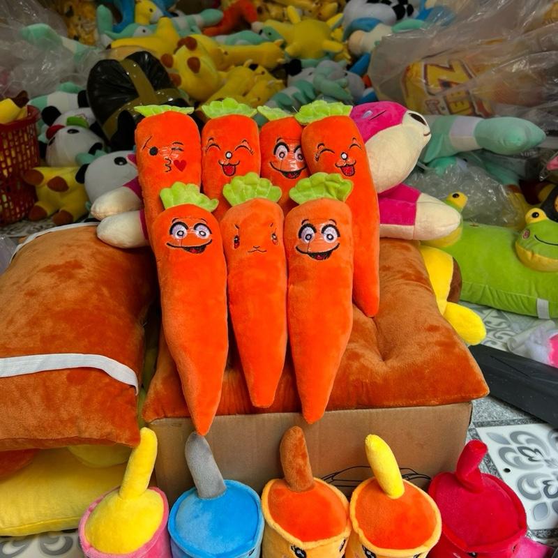 Gấu bông cà rốt nhí 20cm và nhiều mẫu mini ngỗ nghĩnh đáng yêu