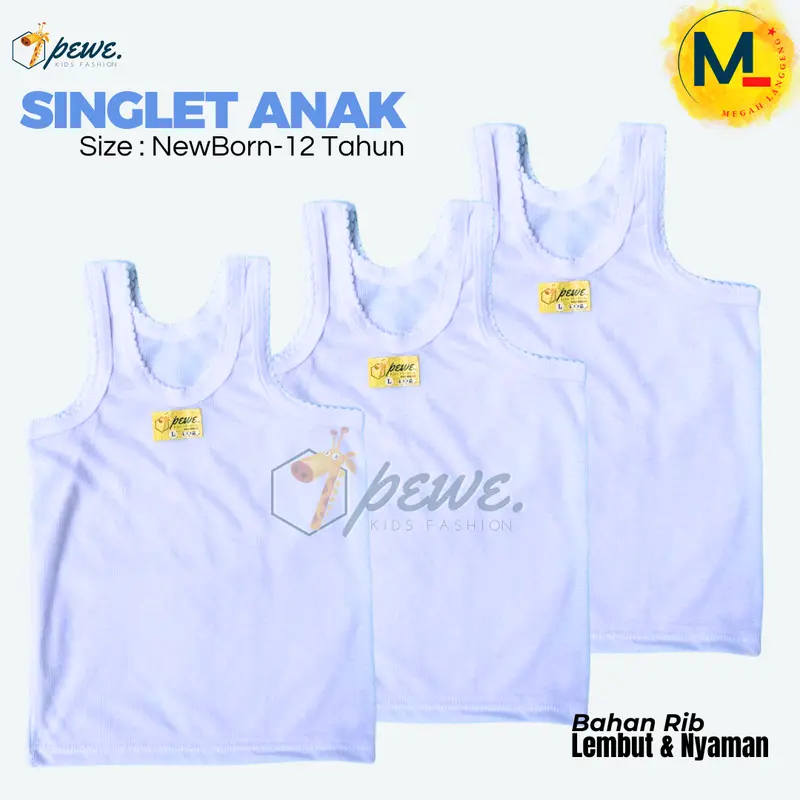 6 pcs Kaos dalam anak laki laki umur 0- 12 tahun- Kaos dalam anak laki laki lusinan – Kaos dalam bayi perempuan – Daleman anak perempuan Fashion cuci kering xl pakaian dalam Katun Newborn 7