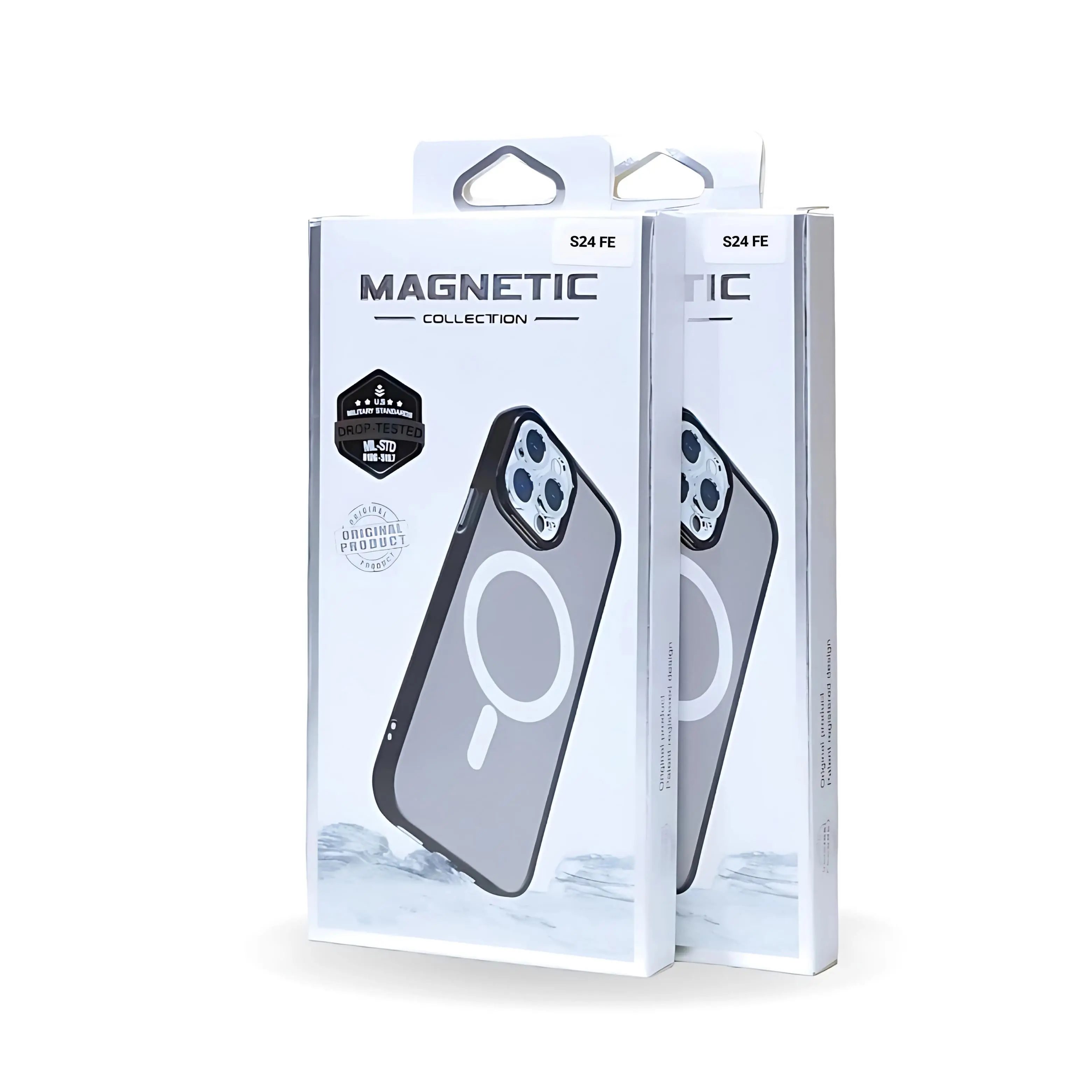 Hardcase Magnetic Black Support Wireless Charging Military Standards S4msung S24 FE