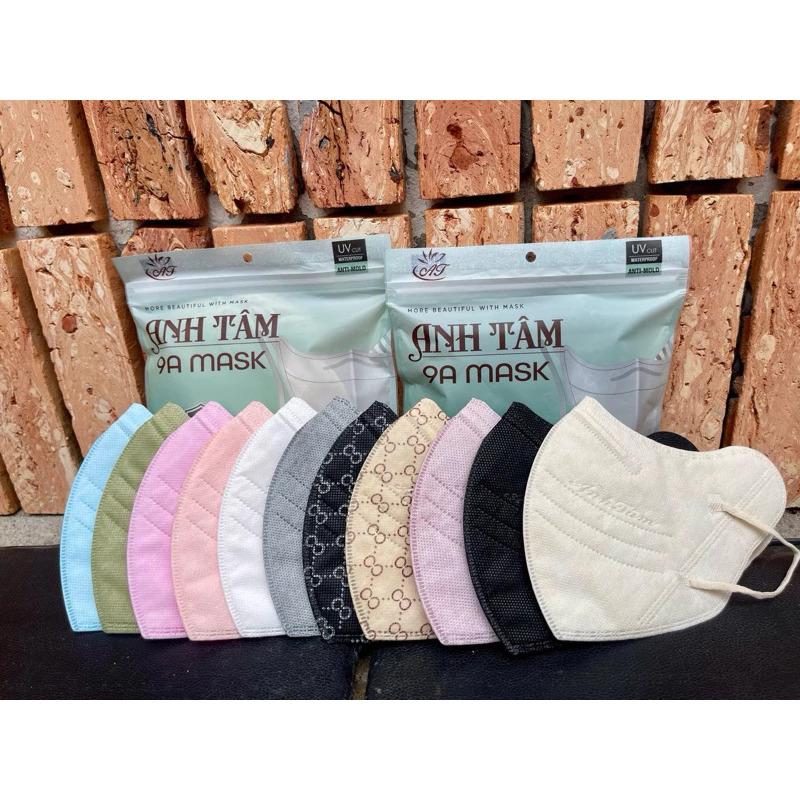 GIÁ SỈ 50 & 100 khẩu trang 9A ANH TÂM mẫu mới thời trang kháng khuẩn chống nắng gò má 5 lớp ngăn ngừa UV Nam Phụ Kiện Accessories 2030