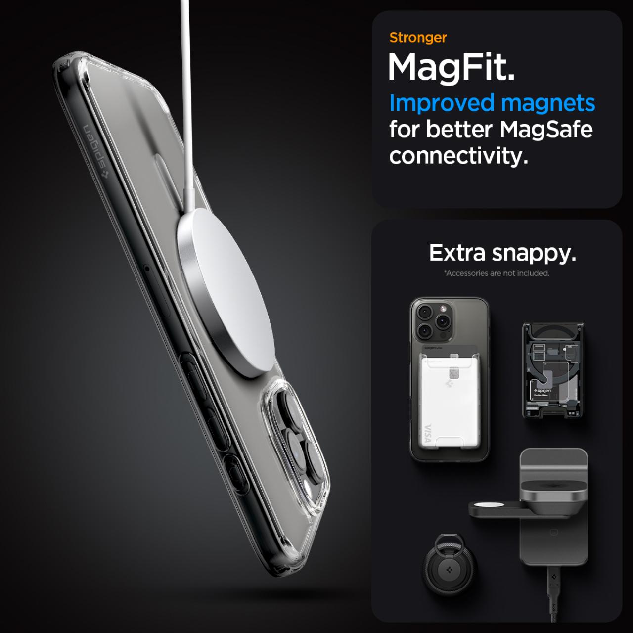 Spigen iPhone 16 Pro Case Magsafe Ultra Hybrid MagFit - Frost Clear ACS08133