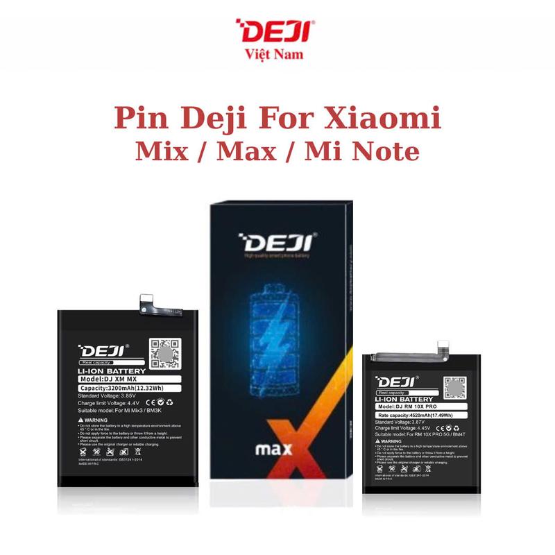 Pin Deji For Xiaomi Full Dòng Mi / Mix / Max / Mi Note 4/5/6/7/8/9/10/11/12 Chính Hãng Bảo Hành 12 Tháng