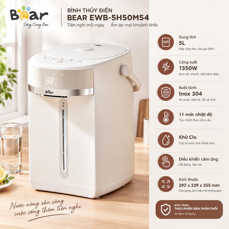 Bình thuỷ điện Bear 5L EWB-5H50M54