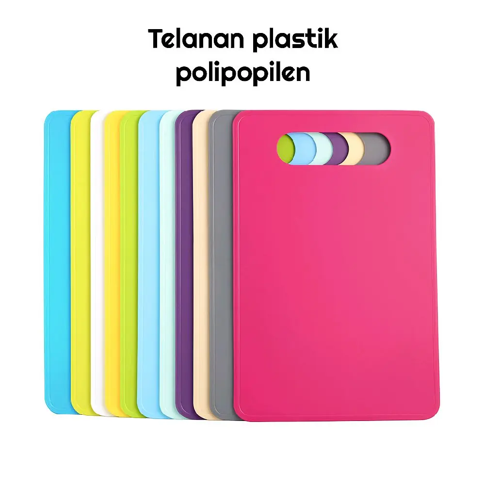 Talenan telenan Pesegi Serbaguna Sayur Buahan Anti Slip Ukuran 29 X 19 Cm Kitchenware
