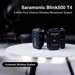 Saramonic Blink 500 T4 Wireless Microphone System with 4 Independent Channels Vlog Livestreaming