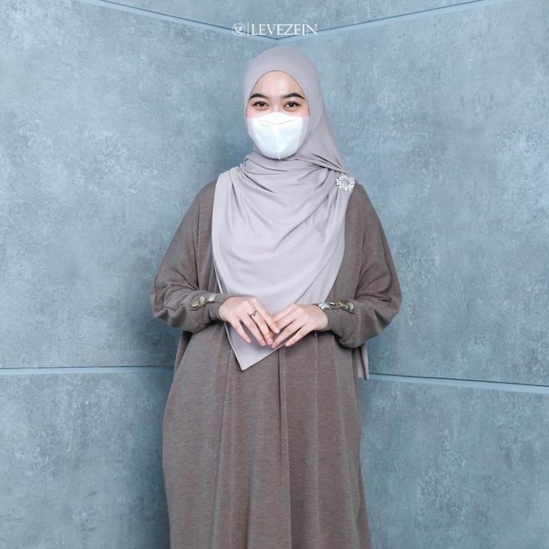 Ayana Abaya Batwing Syar’i Bahan Skylar Knit by Levezein (Gamis Haji Dan Umroh) 4