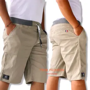 PROMO 50RB 3 PCS CELANA PENDEK PRIA COWOK DEWASA chinoS RIP PINGGANG KARET melar nyaman Santai Casual Shorts
