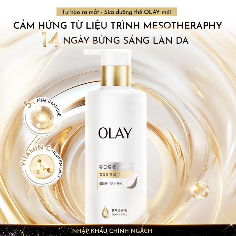 [LIVE 2] Sữa dưỡng thể Olay trắng da 260g (Hàng nội địa Trung Quốc chính hãng)