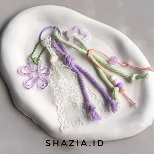 SHAZIA.ID Ganci Kemuning Lucu Gantungan Tas Keren Kpop Gantungan Kunci Tas Airpod Keychain Gemes Tumblr Tumbler Botol Minum