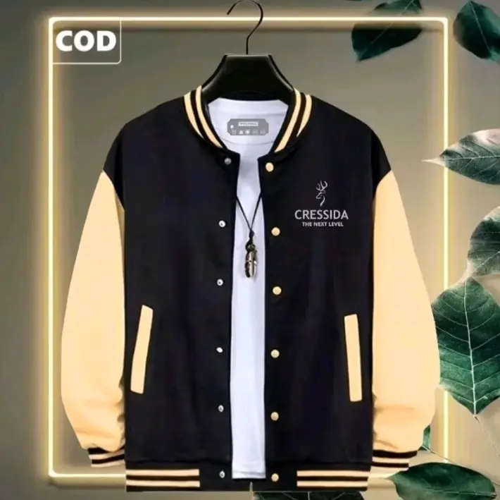 COD..! Jaket Varsity Baseball Premium Unisex Pria & Wanita Keren / Jaket Baseball Distro Bomber Tebal Dewasa Terbaru