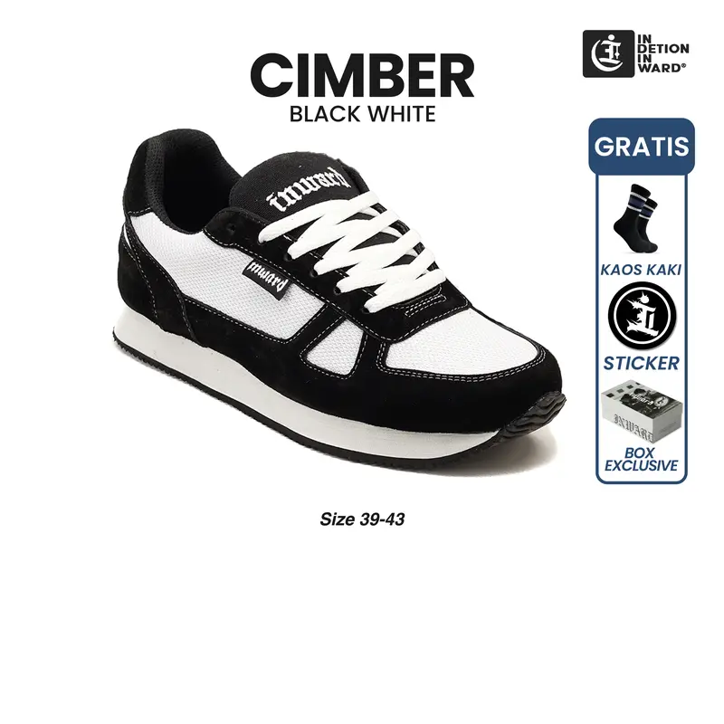 Indetion Inward - CIMBER Black | Sepatu Running | Sepatu Pria | Runing Clasic 0