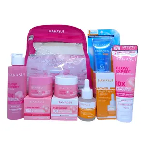 Paket Skincare Hanasui Skincare Super Komplit Moisturizer Perawatan Wajah Muka Cleanser Hitam Mencerahkan Niacinamide