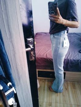Product Review of Kivi Garment Jeans Cutbray Wanita Highwaist Jeans Cutbray Stylish, Cutbray Denim, Sentuhan Flare Klasik,Celana Wanita, Celana Panjang Stretchy (Melar) from N** 1