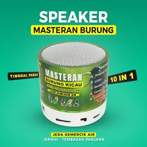 Speaker Masteran Burung Kicau Jernih Tembakan Panjang Jeda Gemercik Air