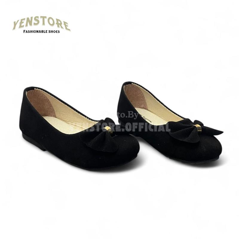 Sepatu Anak Kaki Perempuan model Fashion Flatshoes Pita Usia 1-8 Tahun Anak Anak Terbaru 3