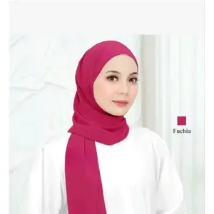 Pasmina Serutti Polosan Pashmina Ceruty Babydoll 175x75 cm untuk Berbagai Acara dan Outfit Muslim