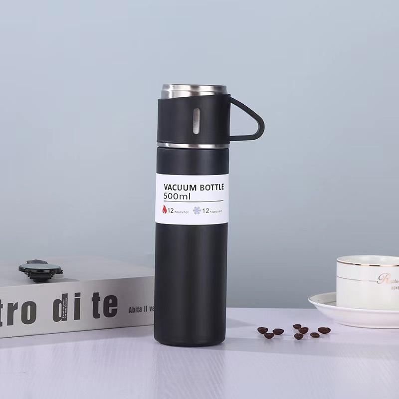 TERMOS VACUM FLASK GIFT BOX HAMPERS 500ml//TUMBLER BOTOL MINUM SET/ Termos Sultan Vacuum Flask Set / Botol Minum Cangkir Premium 500 ML Panas Dingin Stainless piknik 1