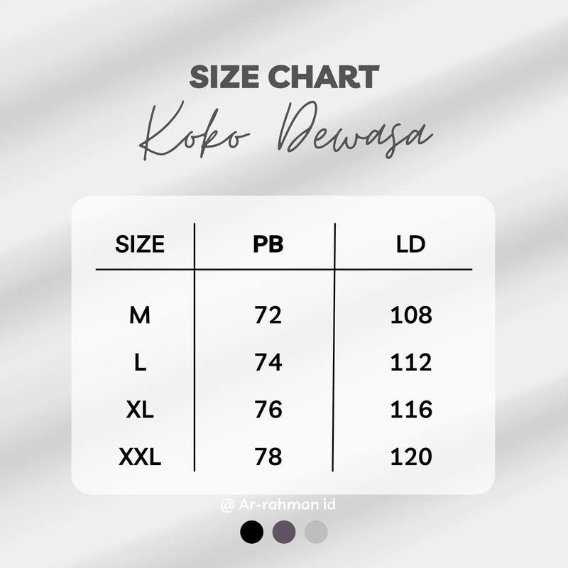 Baju Kemeja Koko Pria Dewasa Koko Lengan Panjang Polos Size M L XL Terbaru 1