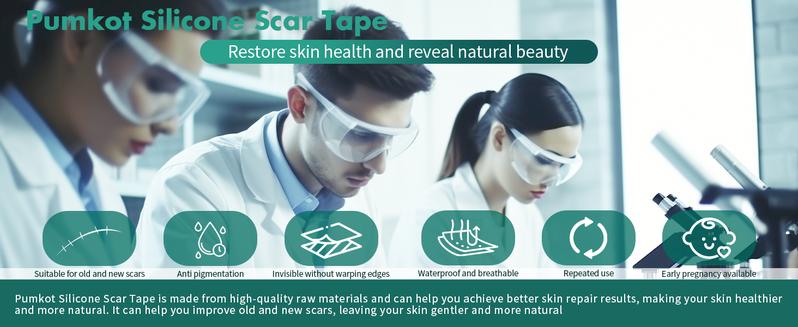 Product Introduction of Professional Silicone Scar Sheets (1.6" x 120" Scar Roll-3M) - Scars Removal Treatment - Reusable Silicone Scar Tape Strips Type for Keloid, C-Section, Surgery, Burn, Acne et 10