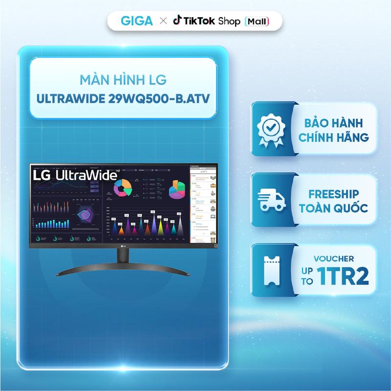 [HOT DEAL] Màn hình LG UltraWide 29WQ500-B.ATV 29 inch, Tấm nền IPS, Độ phân giải 2560x1080pixel