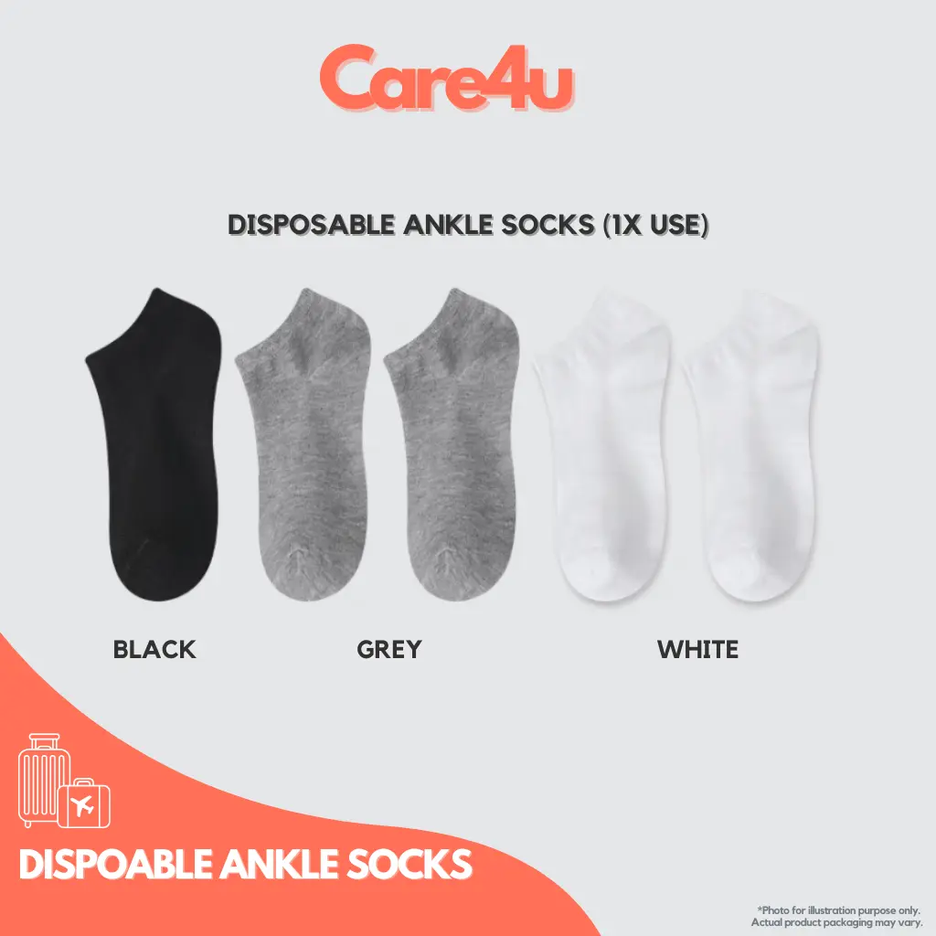 Unisex Disposable Socks 6 or 12 Pairs Womenswear Menswear Travel Basic Comfortable Fits Soft Minimalist