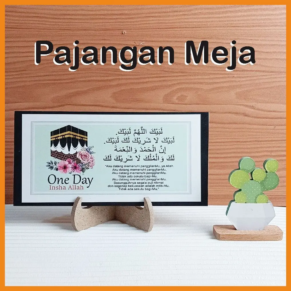Dekorasi islami aeshtetic pajangan meja dan rak sudah berikut penyangga Aesthetic