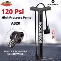 Gambar Pompa ban sepeda motor bola Rockbros A320 Bike Air Pump 120 psi Presta Schrader portable Roadbike mtb mobil dari Ocean Bike Official Kota Administrasi Jakarta Barat 3 Tokopedia