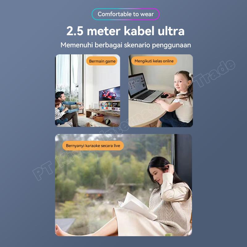 ASTON Headset Gaming Kabel USB Music In Ear Bass Handsfree for Ponsel Komputer PS4 ASTON Headset Gaming Kabel USB Music In Ear Bass Handsfree for Ponsel Komputer PS4