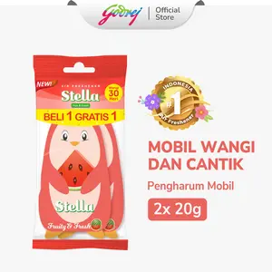 Stella Fun & Fresh Fruity & Fresh 20gr Beli 1 Gratis 1 - Pengharum Mobil