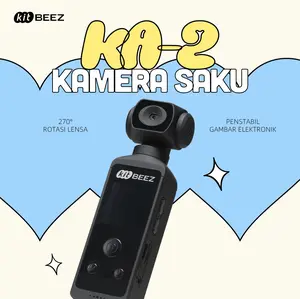 【Kitbeez KA-2 flash sale】Kamera Mini Aksi HD 1.3 Inci 16MP WiFi Instan Tahan Air 30M Casing Portable Dengan EIS Stabil & Jernih - Lcd